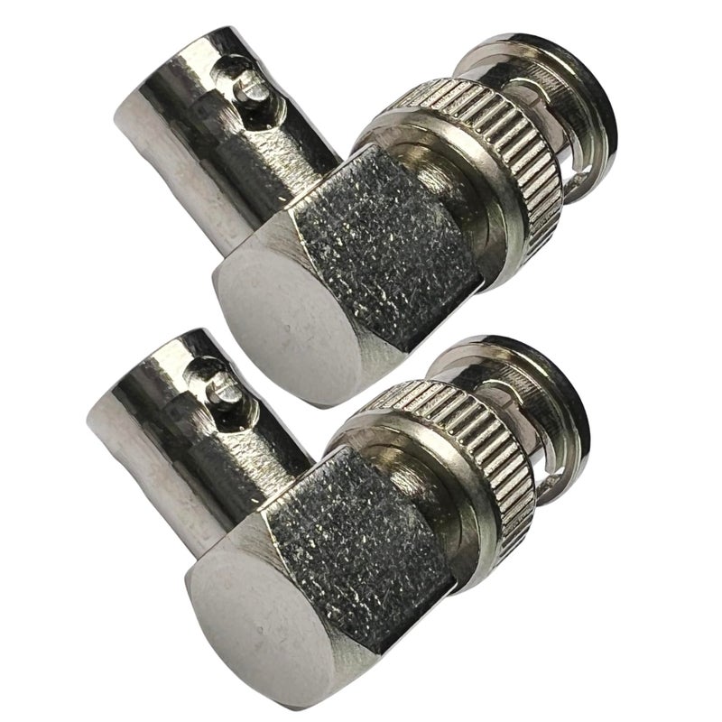 CESS BNC Right Angle Adapter - Male to Female & Female to Male Elbow (2 Pack) - Image 2